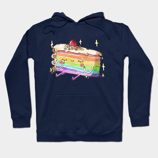 Rainbow Cake Hoodie by marukihurakami